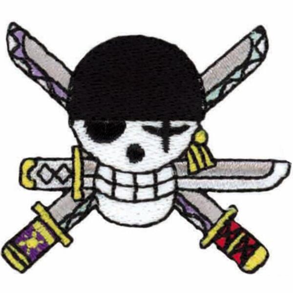 ゾロ海賊旗シールワッペン【本体価格(税抜)￥500】 PES102 サムネイル