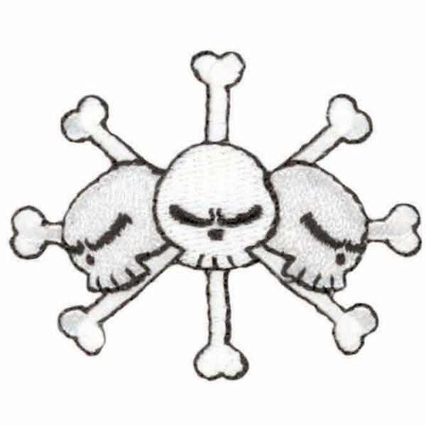 黒ひげ海賊旗シールワッペン【本体価格(税抜)￥500】 PES106 サムネイル