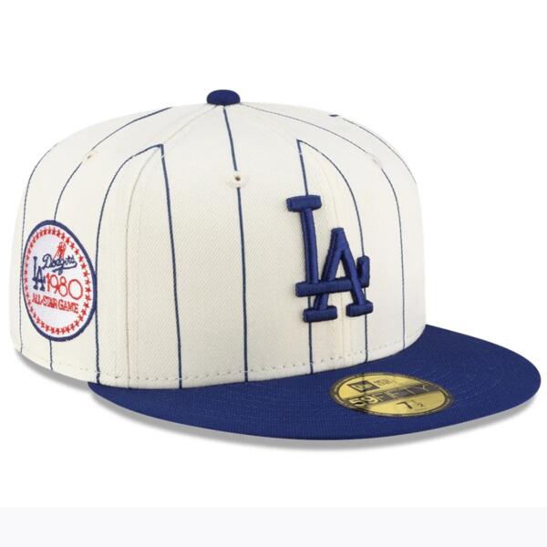 NewEra（ニューエラ）DSM 59FIFTY Pinstripe 29349 ロサンゼルス・ドジャース Chrome【本体価格(税抜)￥8,800】 サムネイル