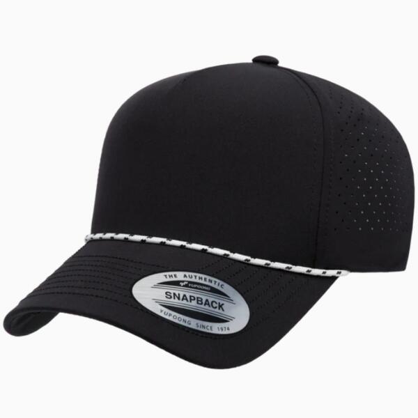 YP CLASSICS（ユーポンクラシックス）RETRO 5PANEL SNAPBACK PREFORATED WITH BRAID【本体価格(税抜)￥4,490】 サムネイル