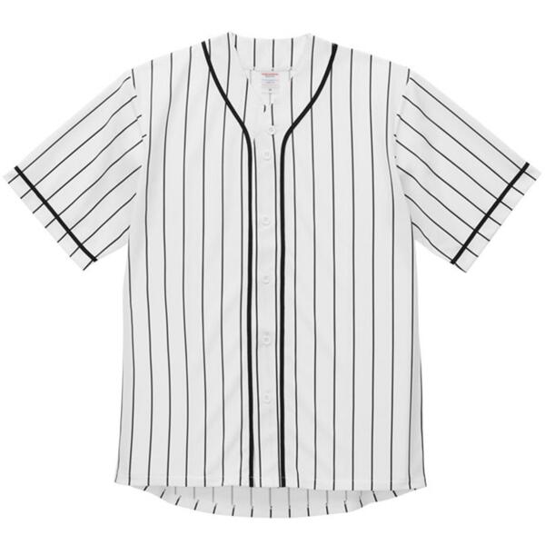 持ち込み商品ベース画像　ベースボールシャツ（ストライプ） サムネイル