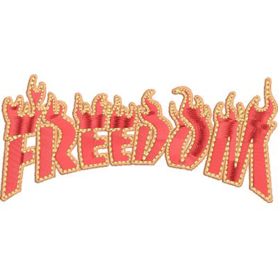 FREEDOM10-平刺繍　2000円 サムネイル